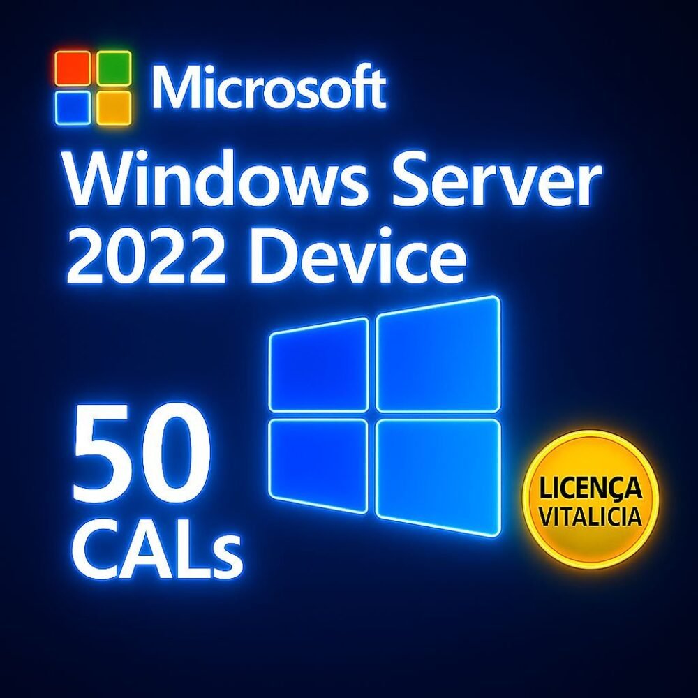 50 Device CALs Windows Server 2022 - Licença Digital - ESD