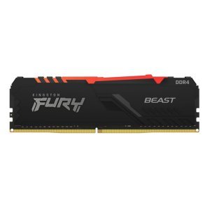 MEMÓRIA 8GB DDR4 3200MHZ KINGSTON FURY BEAST RGB, BLACK - KF432C16BBA/8 - Imagem 3