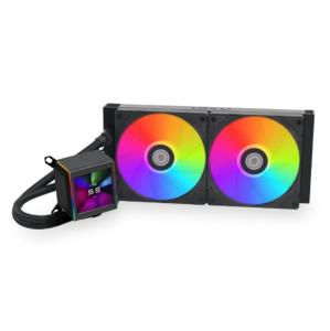 WATER COOLER 280MM LIAN LI GALAHAD II LCD 280, RGB, DISPLAY LCD, BLACK - GA2ALCD28B BLACK - Imagem 2