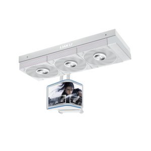 WATER COOLER 360MM LIAN LI HYDROSHIFT II OLED CURVO 360P28, ARGB, DISPLAY LCD 6.67", WHITE - GHS2OLDC36PW - Imagem 2