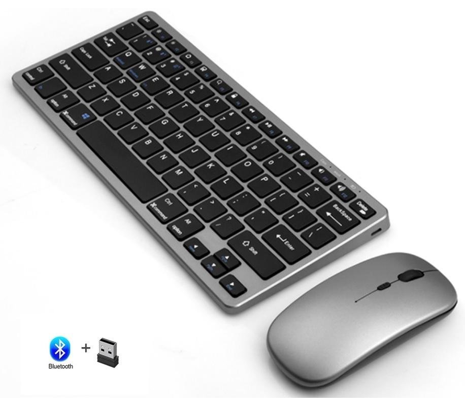 Kit Teclado e Mouse C3Tech Sem Fio 2,4GHz USB Nano Verde - K-W71GN