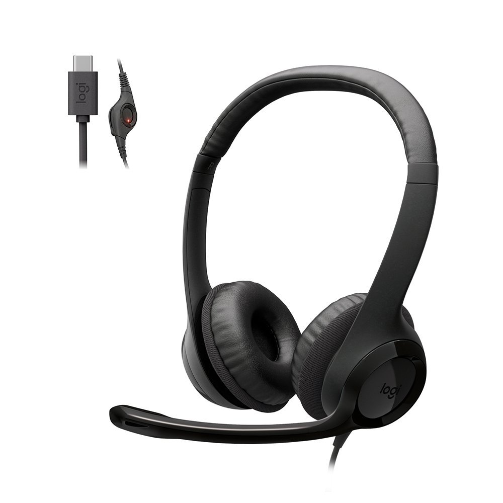 Headset Lecoo USB Preto - HT106