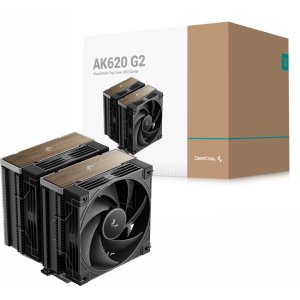 AIR COOLER 120MM DEEPCOOL AK620 G2, DUAL-TOWER, BLACK/WOOD - R-AK620G2-BKNNMN-GJD