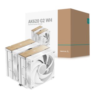 AIR COOLER 120MM DEEPCOOL AK620 G2, DUAL-TOWER, WHITE - R-AK620G2-WHNNMN-GJD