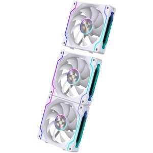 KIT 3 FANS 120MM FORTREK TWISTER, WIRELESS, ARGB, WHITE - 86940 - Imagem 2
