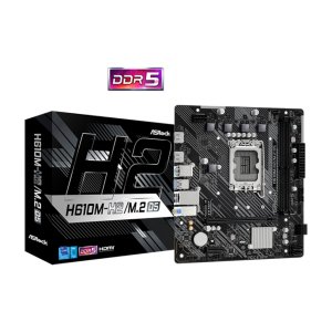PLACA MÃE ASROCK H610M-H2/M.2 D5, INTEL LGA 1700, MATX, DDR5, BLACK - H610M-H2/M.2 D5 - Imagem 2