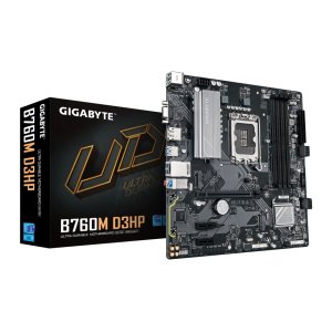 PLACA MÃE GIGABYTE B760M D3HP, INTEL LGA 1700, MATX, DDR5, BLACK - B760M D3HP - Imagem 2