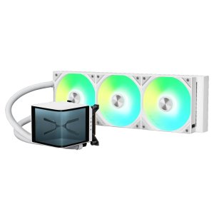 WATER COOLER 360MM TRYX PANORAMA ARGB, DISPLAY LCD CURVO, WHITE - L-P360A-AS3M-G1W